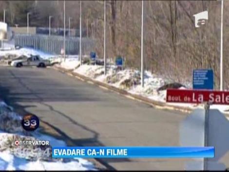 Evadare spectaculoasa in Canada! Doi detinuti au fugit din inchisoare cu un elicopter in care au urcat pe o franghie