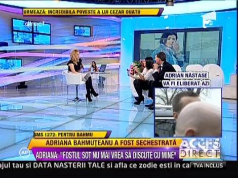 Adriana Bahmuteanu, sechestrata in televiziunea familiei: "Nu stiu ce vrea fostul sot de la mine"