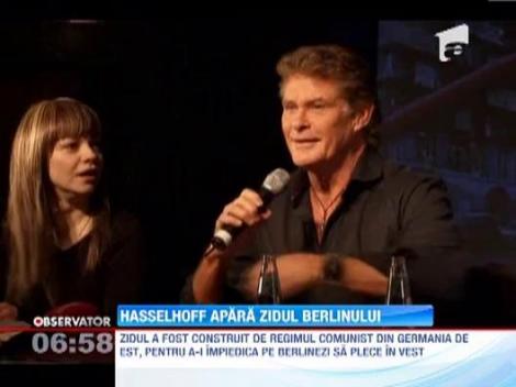 Zidul Berlinului, "salvat" de David Hasselhoff. Autoritatile planuiau demolarea ultimelor portiuni