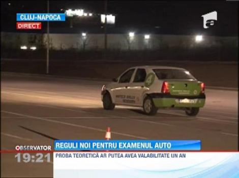Reguli noi pentru examenul auto: cine pica la traseu nu mai e obligat sa sustina proba teoretica