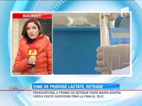 75 de tone de produse lactate au fost sechestrate in depozitele unui mare producator din tara