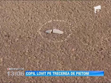 O fetita de numai sapte ani a fost lovita in plin de o masina, pe trecerea de pietoni