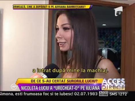Nicoleta Luciu a "urecheat-o" pe Iuliana