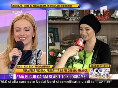 Anamaria Prodan: "Lui Reghe i-au dat lacrimile cand a aflat ca sunt insarcinata"