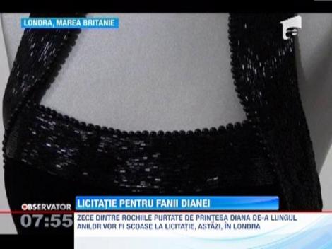 Zece rochii ale printesei Diana, scoase la licitatie in Londra