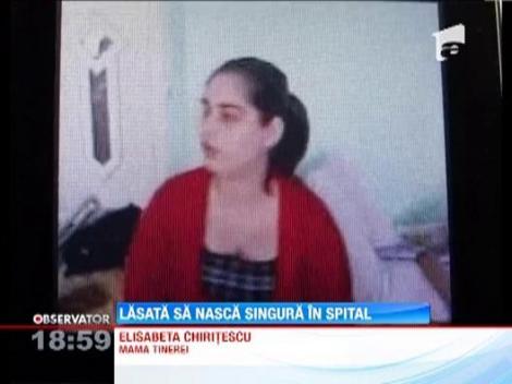 O tanara din Valcea a nascut prematur in spital, fara medic si fara asistenta!