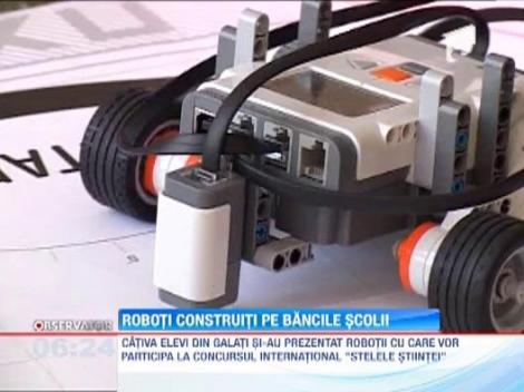 Cativa elevi din Galati au construit mai multi roboti cu care vor participa la concursul international "Stelele Stiintei"