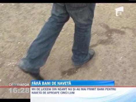 Mii de liceeni din Neamt fac naveta pe jos pana la scoala