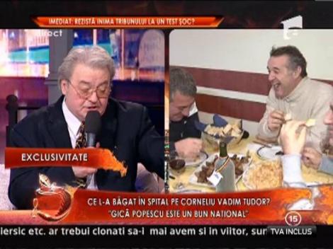 Corneliu Vadim Tudor: "Intr-un om ca Gigi Becali nu trebuie sa dai"