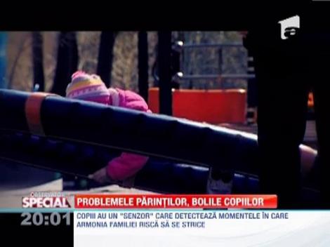 Tensiunile dintre parinti se pot transforma in boli pentru copiii care asista la certuri