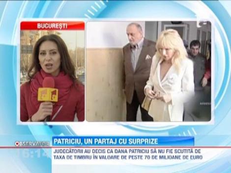 Dana Patriciu va fi nevoita sa achite taxa de timbru in valoare de peste 70 de milioane de euro, daca vrea jumatate din avere