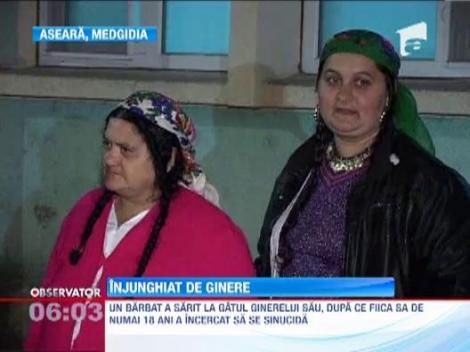 Medgidia: Un barbat a sarit la gatul ginerelui sau, dupa ce fiica sa a incercat sa se sinucida