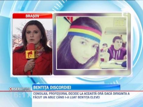 O eleva din Covasna ar fi fost persecutata de colegi si profesori ca purta la clasa o bentita tricolor pe cap