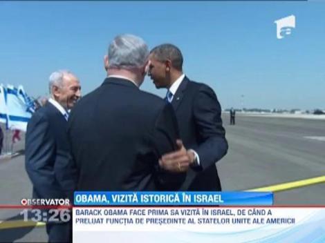 Barack Obama a vizitat Israelul pentru prima data  de cand este presedintele SUA