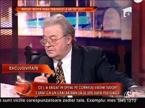 Corneliu Vadim Tudor: "Nu sunt priceput la condus masini"