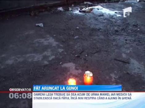 O femeie din Suceava a aruncat la gunoi fatul pe care l-a purtat in pantece