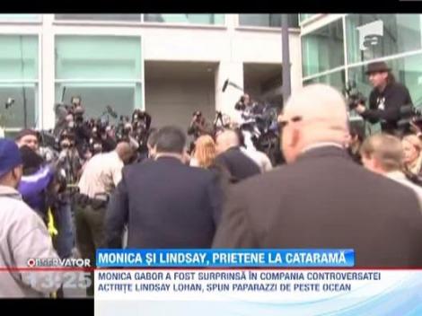 Monica Gabor, surprinsa in compania controversatei actrite Lindsay Lohan
