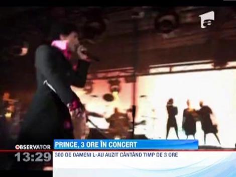 Celebrul Prince a concertat mai bine de trei ore