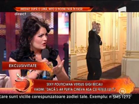 Giovanni vrea s-o impace pe sexy-peremista Anca Circu cu varul sau, deputatul Gigi Becali