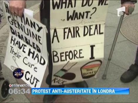 Proteste anti-austeritate la Londra