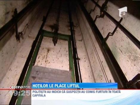 Trei indivizi au furat cablurile electrice a peste zece lifturi din Capitala