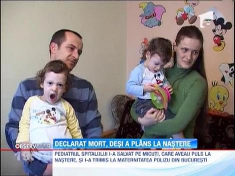 Medicii au stabilit ca bebelusul care a venit pe lume la maternitatea din Ramnicu Valcea s-a nascut mort