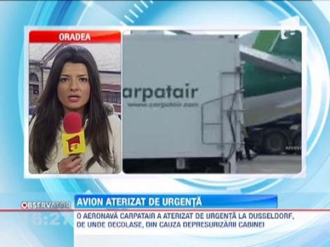 O cursa aeriana a companiei Carpatair a aterizat de urgenta la Dusseldorf, imediat dupa decolare