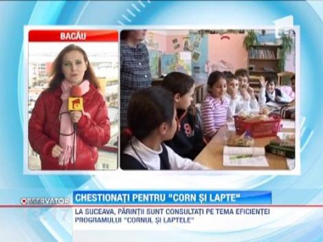 La Suceava, parintii sunt consultati pe tema eficientei programului cornul si laptele