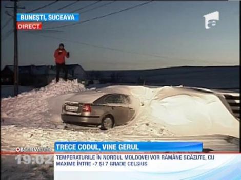 Zapada mieilor a paralizat nordul Moldovei! Sunt zeci de localitati blocate si sute de oameni neajutorati