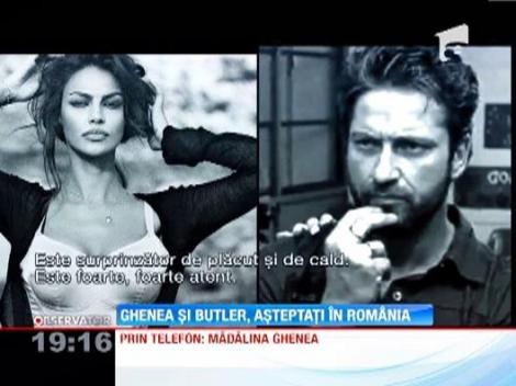 Fermecatoarea Madalina Ghenea si iubitul ei celebru, Gerard Butler, ar putea veni in Romania
