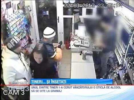Un talhar a devastat un magazin pentru o sticla de alcool