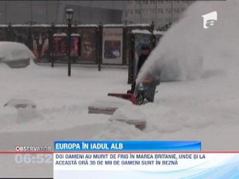 Europa, incoltita de iarna