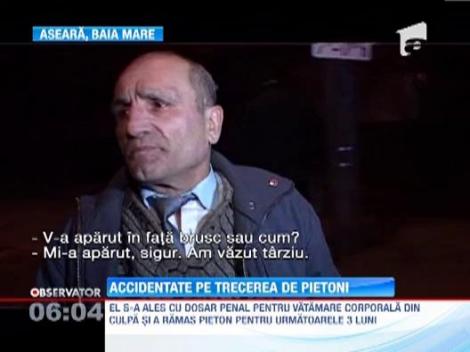 Trei tinere din Baia Mare, accidentate pe trecerea de pietoni
