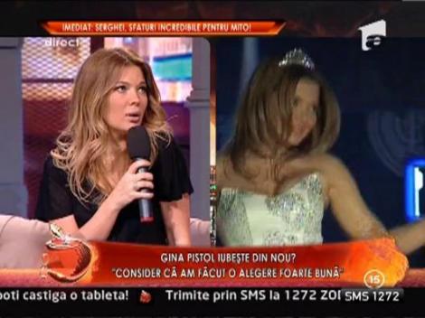 Gina Pistol, despre iubirile din trecut: "Singurul barbat pe care l-am iubit a fost Nicola"