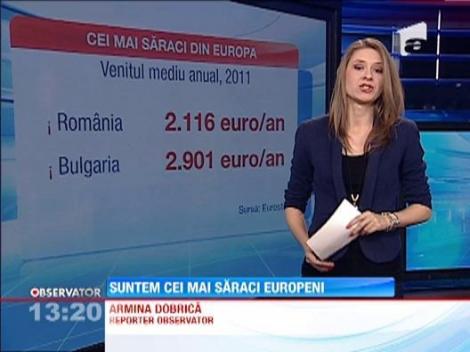 Suntem cei mai saraci din Europa