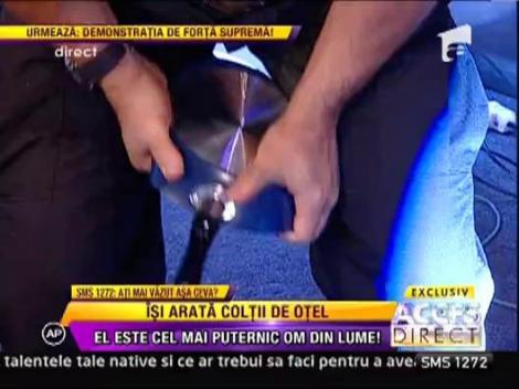 Georges Christen indoaie o tigaie de teflon cu mainile goale!