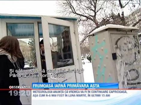 Bucurestenii au luat peste picior iarna