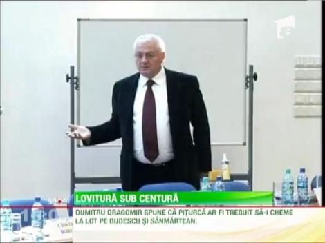 Dumitru Dragomir il ataca pe Victor Piturca inainte de duelul cu Olanda