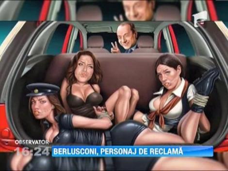 Silvio Berlusconi, personaj de reclama