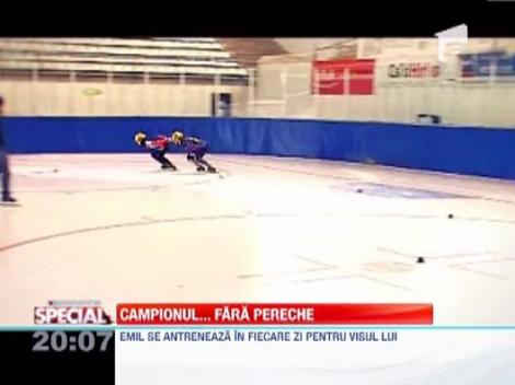 A ajuns campion european cu o singura pereche de patine!