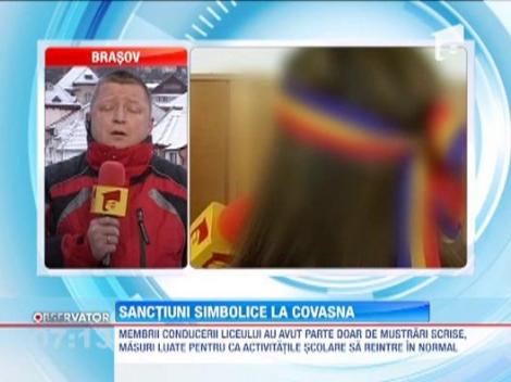 Sanctiuni simbolice in cazul elevei din Covasna, amenintata cu moartea pentru ca a purtat o bentita tricolora