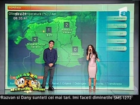 Ruby, vecina SEXY de la Neatza! A prezentat Vremea, intr-o rochie mulata si decolteu provocator!