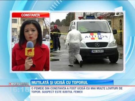Mutilata si ucisa cu mai multe lovituri de topor