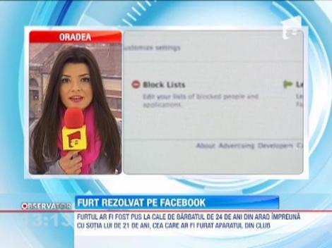 Caz de furt rezolvat pe Facebook