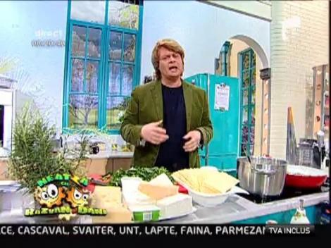 "Lasagna cu branzeturi si spanac"