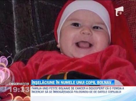 Inselaciune in numele unui copil bolnav