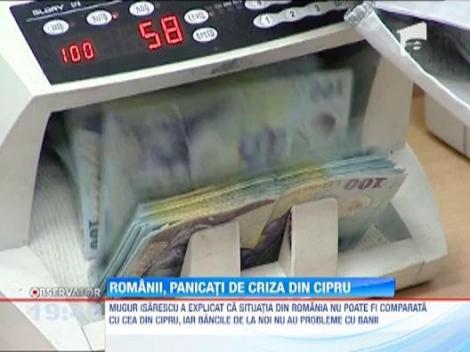 Romanii, panicati de criza din Cipru