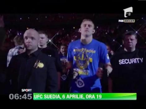 Gala UFC din Suedia va fi transmisa, in direct, de GSPTV, pe 6 aprilie