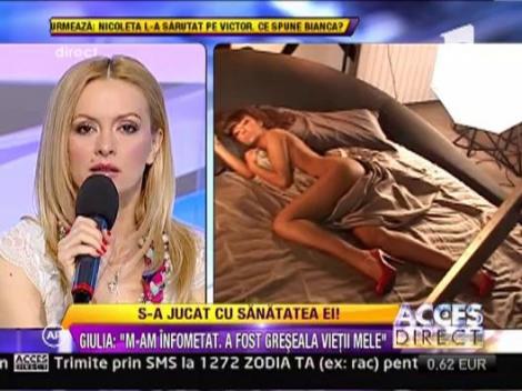 Giulia: "M-am infometat. A fost greseala vietii mele"