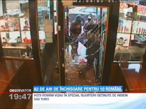 82 de ani de inchisoare pentru 10 romani